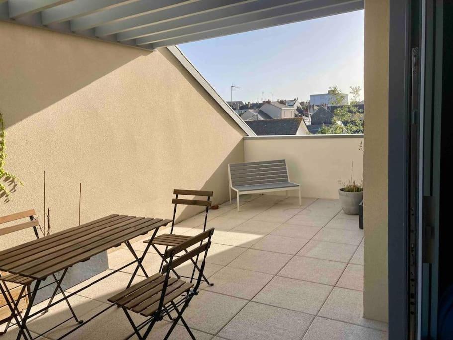 昂热Quai Sud - Gare, 100 M2, Parking, Wifi, Superette, Lave Linge公寓 外观 照片